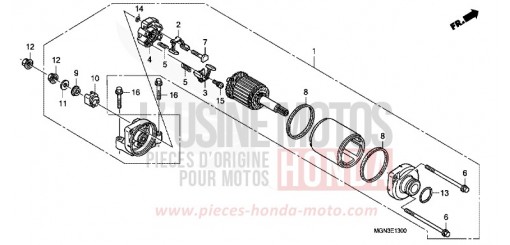 MOTEUR DE DEMARRAGE CBF600SA de 2010